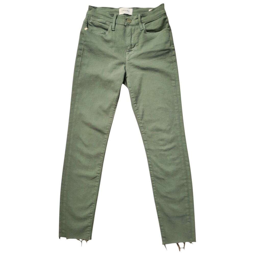 Frame Green Jean Pants | Size 25